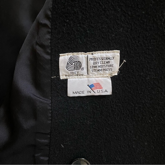 Vintage 80s Central Park Wool Trench Coat | Petite S | Made in USA - Picture 12 of 13